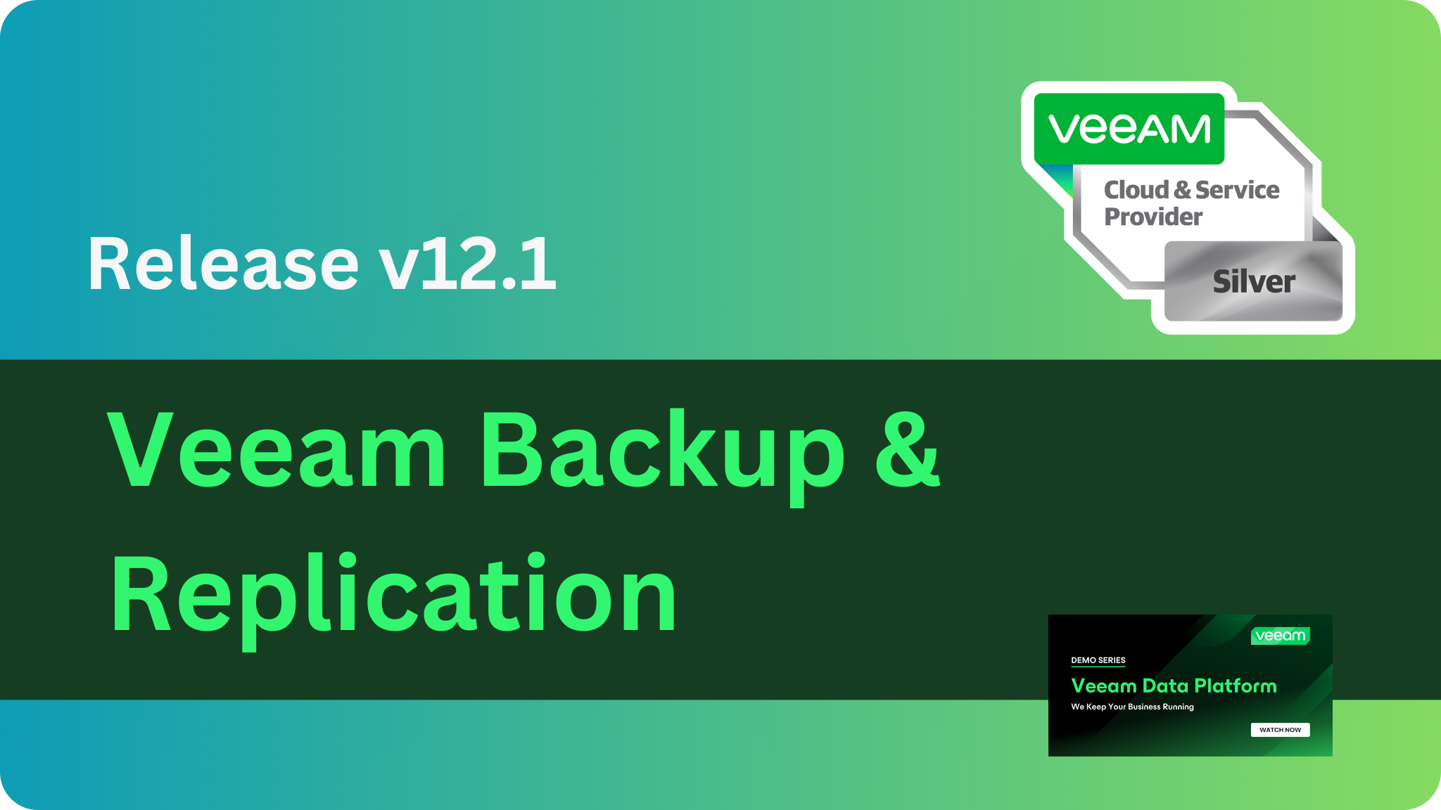 Veeam Release v12.1 Backup 6 Replication in der Veeam Data Platform Update 23H2